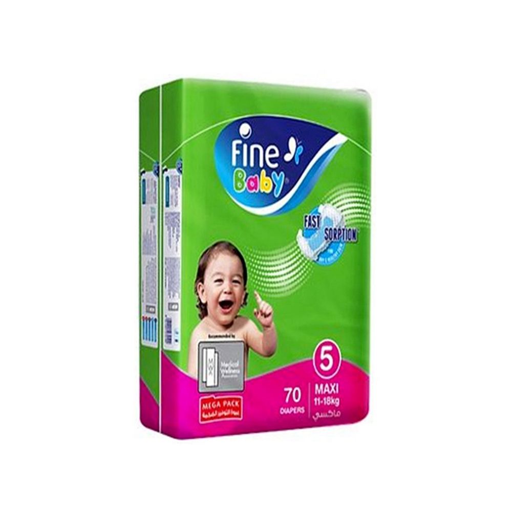 Fine Baby Diapers DoubleLock Technology Size 5 